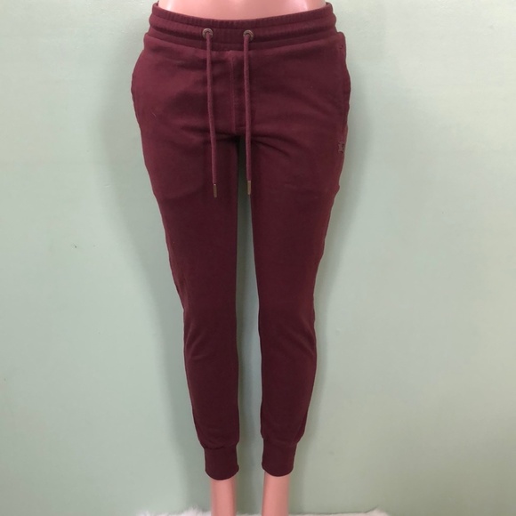 Burberry Brit Sweat Pants, Burgundy Size M - Picture 3 of 15